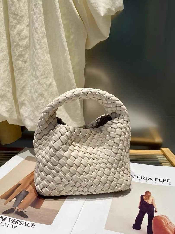 mini handtasche mit geflochtenem look & soft touch
