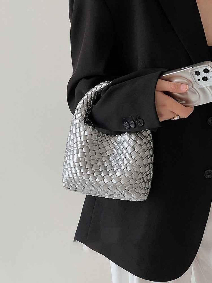 mini handtasche mit geflochtenem look & soft touch