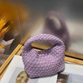 mini handtasche mit geflochtenem look & soft touch