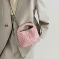 mini handtasche mit geflochtenem look & soft touch