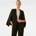 Eleganter Damen Cape Blazer mit Fließendem Schnitt & Ärmelschlitz