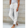 Stilvolle hose für Damen – Leinenhose locker Freizeithose Sommerhose leicht