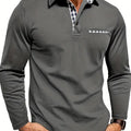Herren Winter Langarm Polo-Shirt
