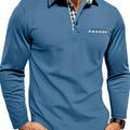 Herren Winter Langarm Polo-Shirt