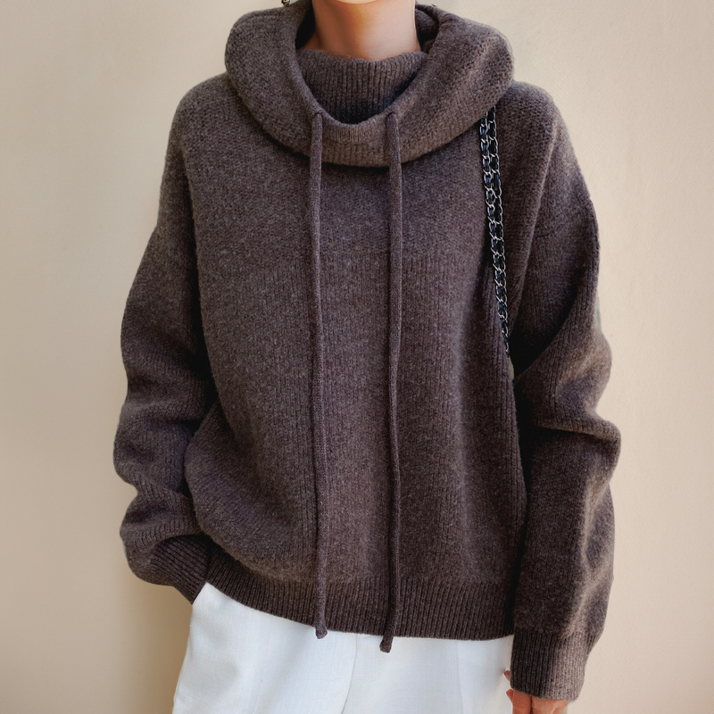 Merino Wollene Damen Rollkragenpullover
