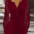 Damen Elegant Oberteil Schicken