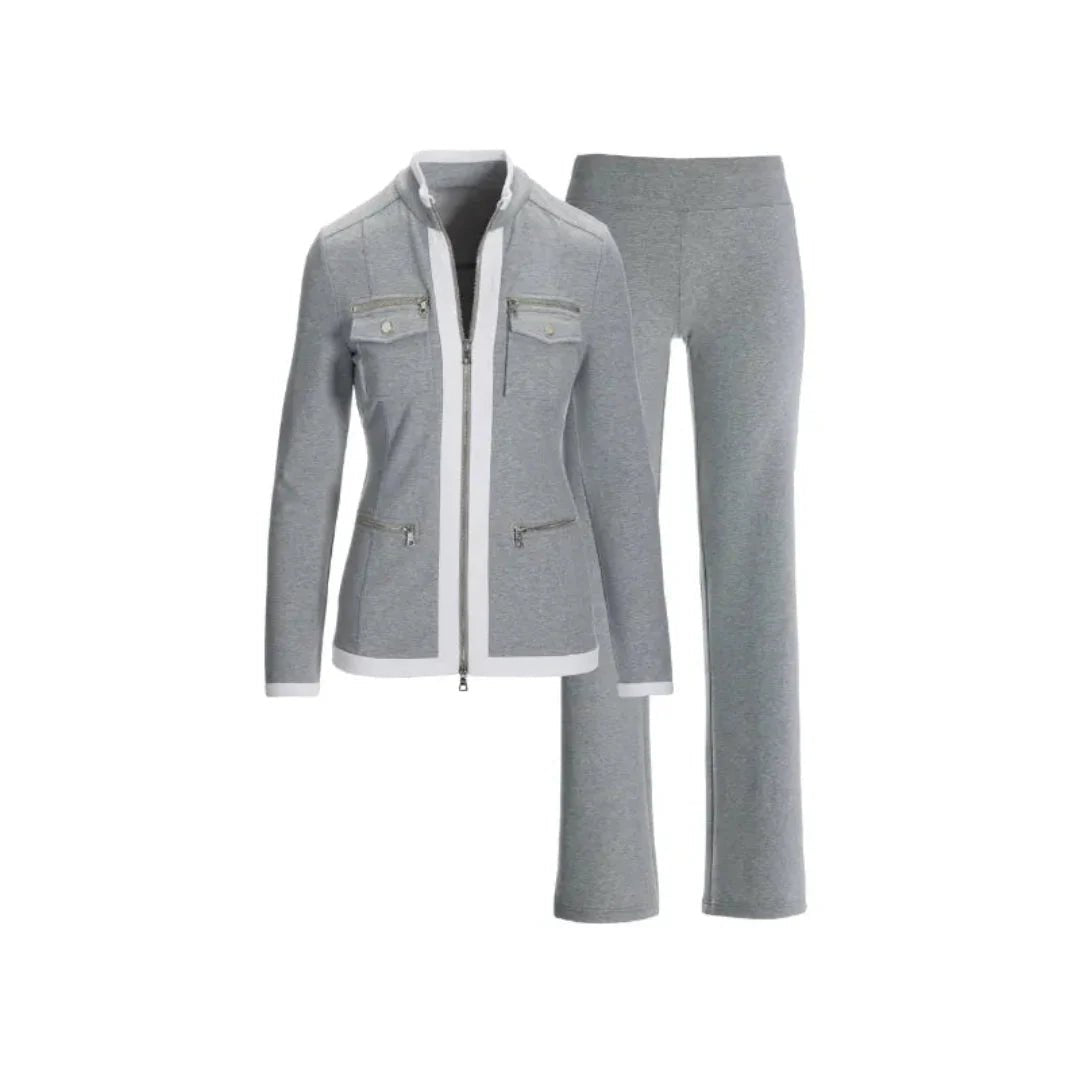 Damen Jogginganzug Set mit Reißverschlussjacke