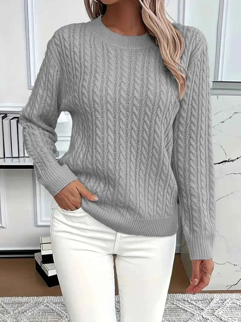 Damen Pullover Herbst Strick