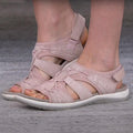 Orthopädische Sandalen – bequem flach Klettverschluss Sommerschuhe Damen Outdoor