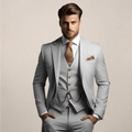 Dreiteiliger Slim Fit Anzug Für Formelle Anlässe