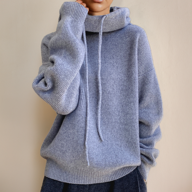 Merino Wollene Damen Rollkragenpullover