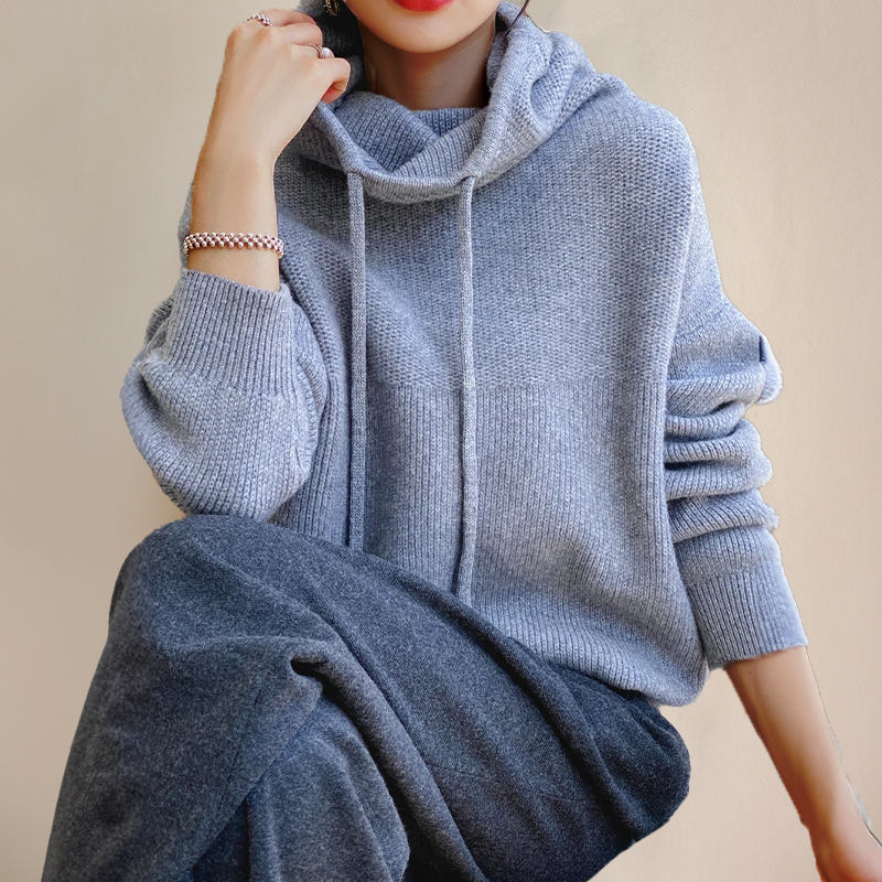 Merino Wollene Damen Rollkragenpullover