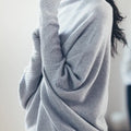 Asymmetrisch drapierter Pullover