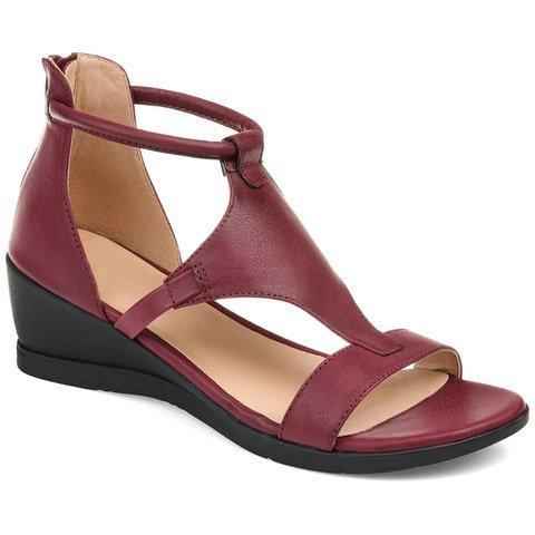 Orthopädische Komfortsandalen mit Keilabsatz