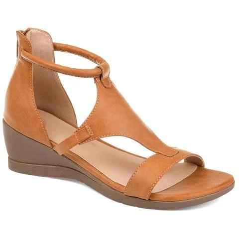 Orthopädische Komfortsandalen mit Keilabsatz