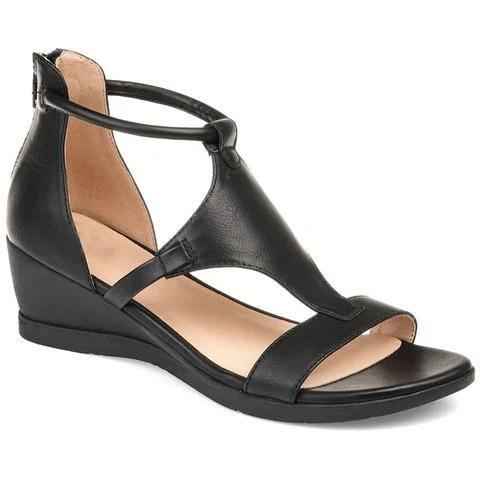 Orthopädische Komfortsandalen mit Keilabsatz