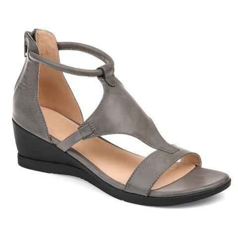 Orthopädische Komfortsandalen mit Keilabsatz