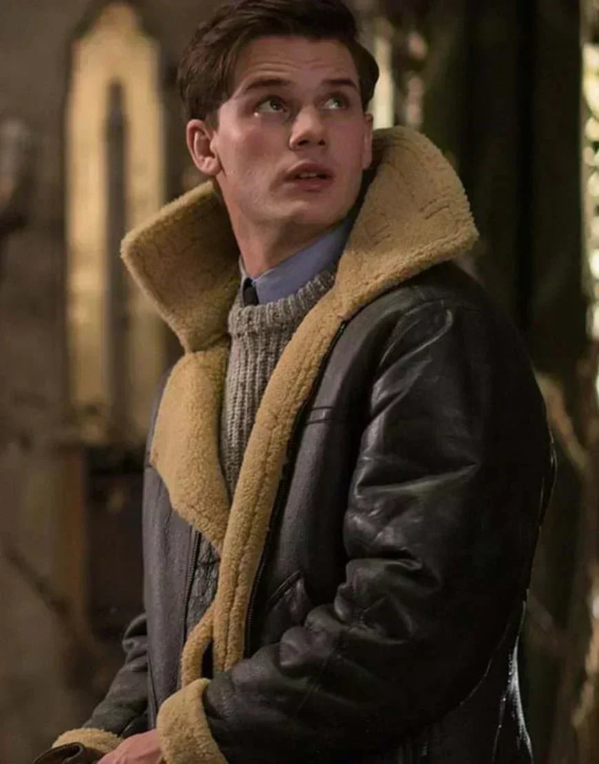 Herren Klassische Fliegerjacke mit Reißverschluss