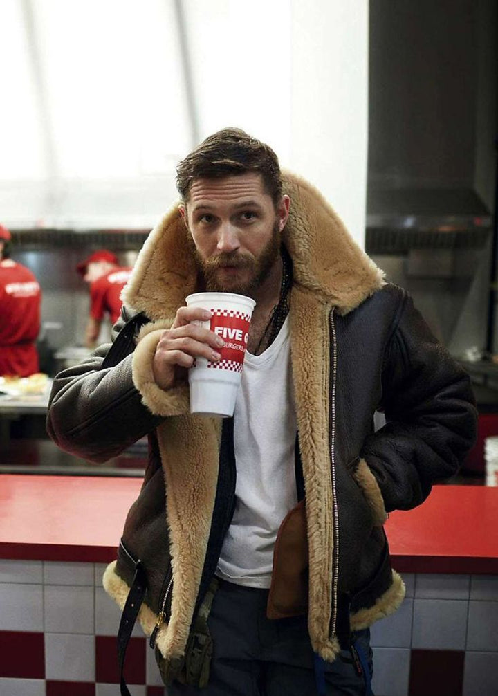Herren Klassische Fliegerjacke mit Reißverschluss