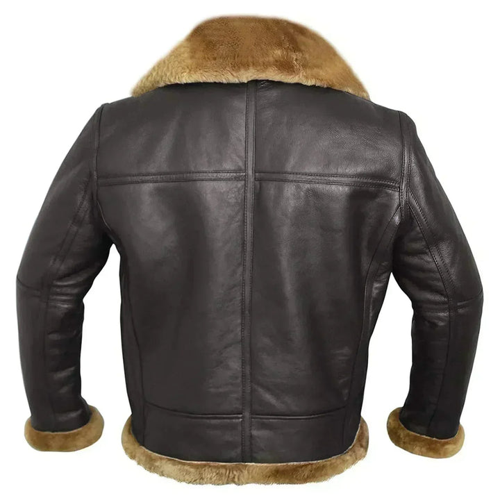 Herren Klassische Fliegerjacke mit Reißverschluss