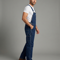 Herren Jeans Latzhose mit Taschen und verstellbarem Träger