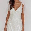 Glitzer-Mini‑Kleid mit Paillettenbesatz