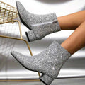 Glitzer Stiefeletten