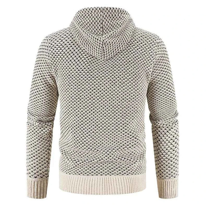 Herren Kapuzenstrickjacke