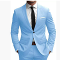 Eleganter Herren Frühjahrs Slim Fit Anzug