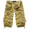 Herren Multi-Taschen Gürtel Cargo-Shorts