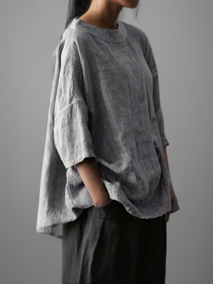 Vintage Tunika in Oversized-Modell mit Boot-Halskette