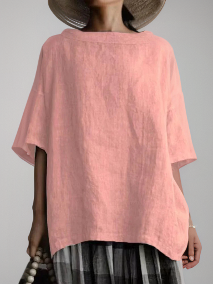 Vintage Tunika in Oversized-Modell mit Boot-Halskette