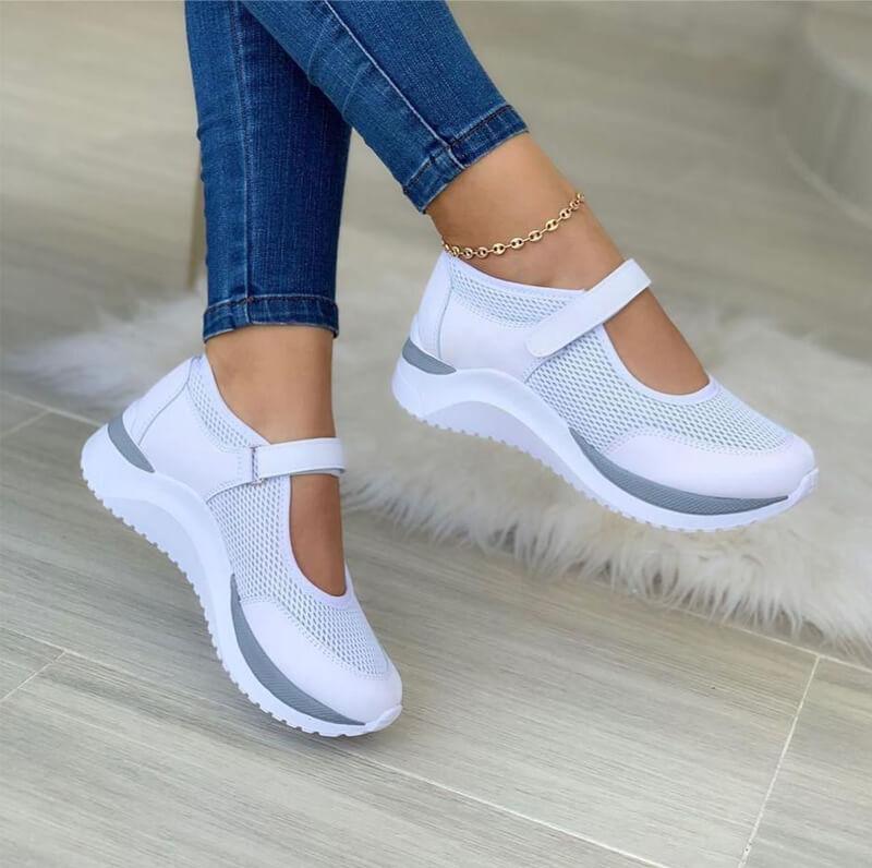 Orthopädische Damenschuhe mit Fußgewölbeunterstützung