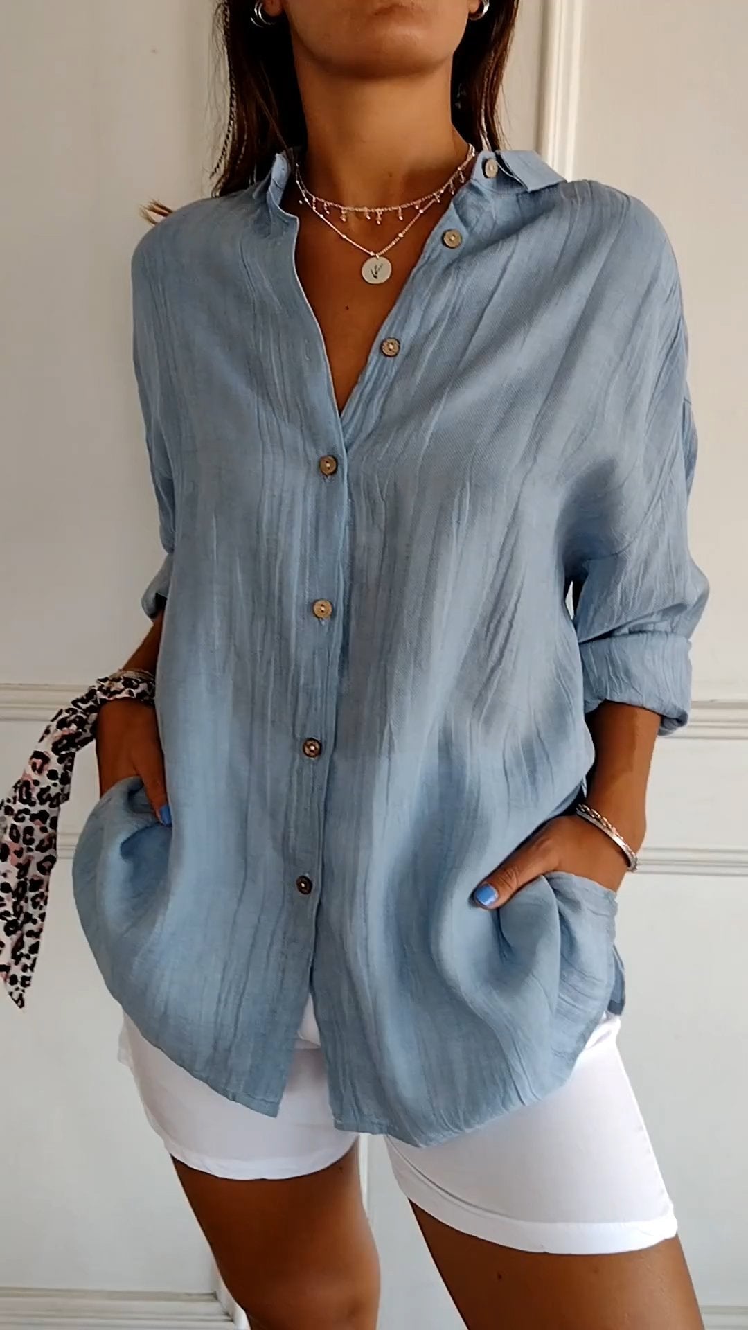 Elegantes Shirt Mit Plissee-Stil