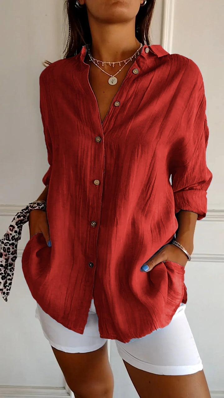 Elegantes Shirt Mit Plissee-Stil