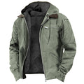 Elegante Funktionale Herrenjacke mit Fleece-Futter und Quilt-Optik