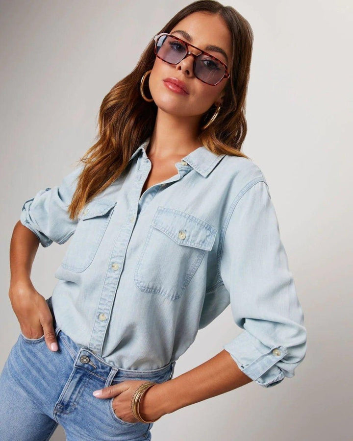 Klassisches Jeanshemd Damen