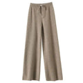 Weite Strickhose aus echter Wolle mit Tunnelzug