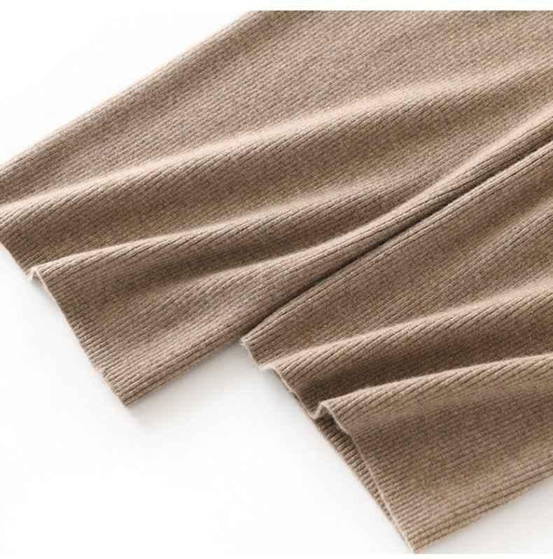 Weite Strickhose aus echter Wolle mit Tunnelzug