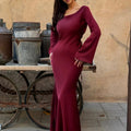 Langarm Maxikleid Elegant