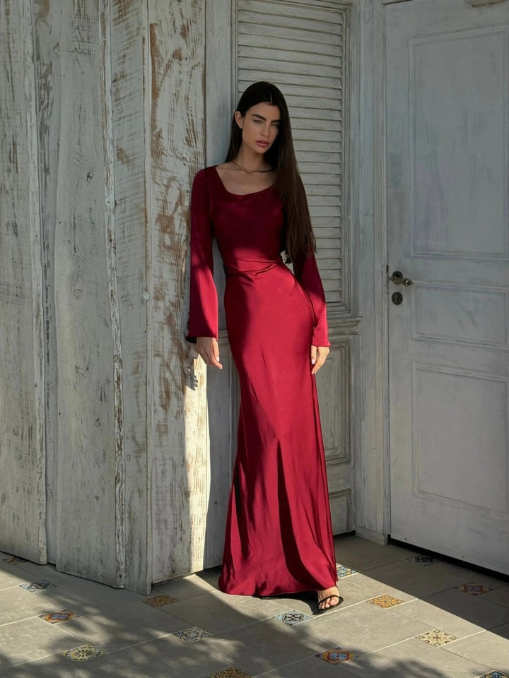 Langarm Maxikleid Elegant