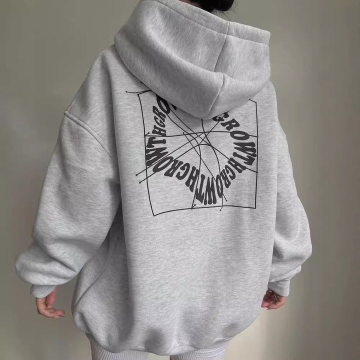 Oversized Hoodie mit Statement-Rückenprint
