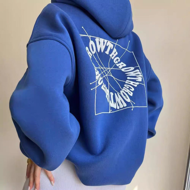 Oversized Hoodie mit Statement-Rückenprint