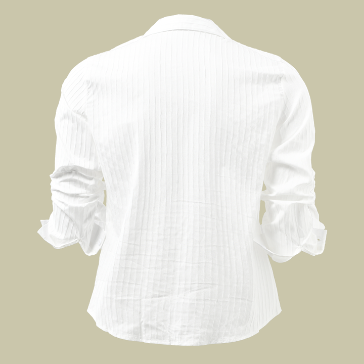 Herren Gerippt Slim Fit Knopfhemd