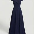 Elegantes Off-Shoulder Langes Catwalk Abendkleid