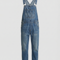 Herren Jeans Latzhose robust mit verstellbaren Trägern