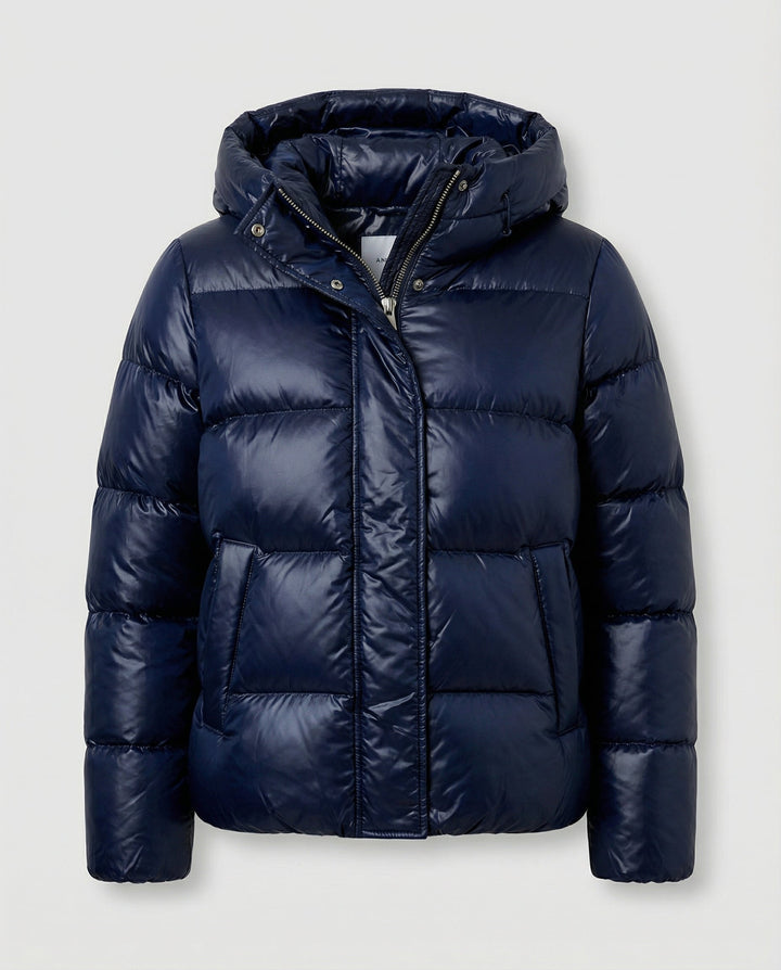 Damen Steppjacke mit Kapuze & Taschen