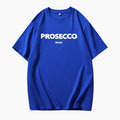 The Prosecco T-shirt – Oversize Grafik-Print Rundhals Baumwolle lässig Statement-Shirt