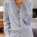 Schlichter Damen-Cardigan mit Knöpfen