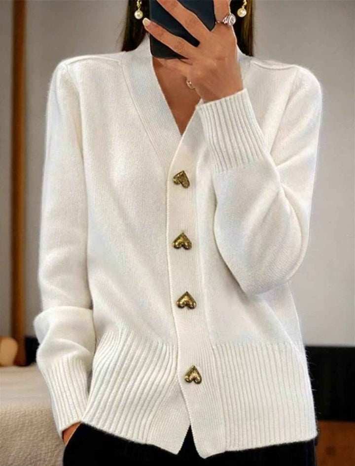 Schlichter Damen-Cardigan mit Knöpfen